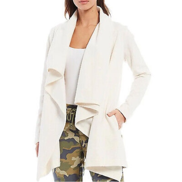 NWT UGG Janni Fleece ivory cream Blanket Cardigan M/ L - Picture 4 of 5